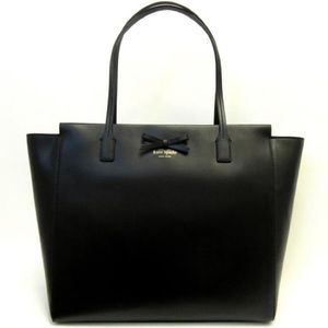 Kate Spade Taden Sawyer Street Black Gold Leather Tote